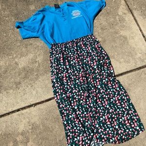 Baby blue Harley Davidson tee